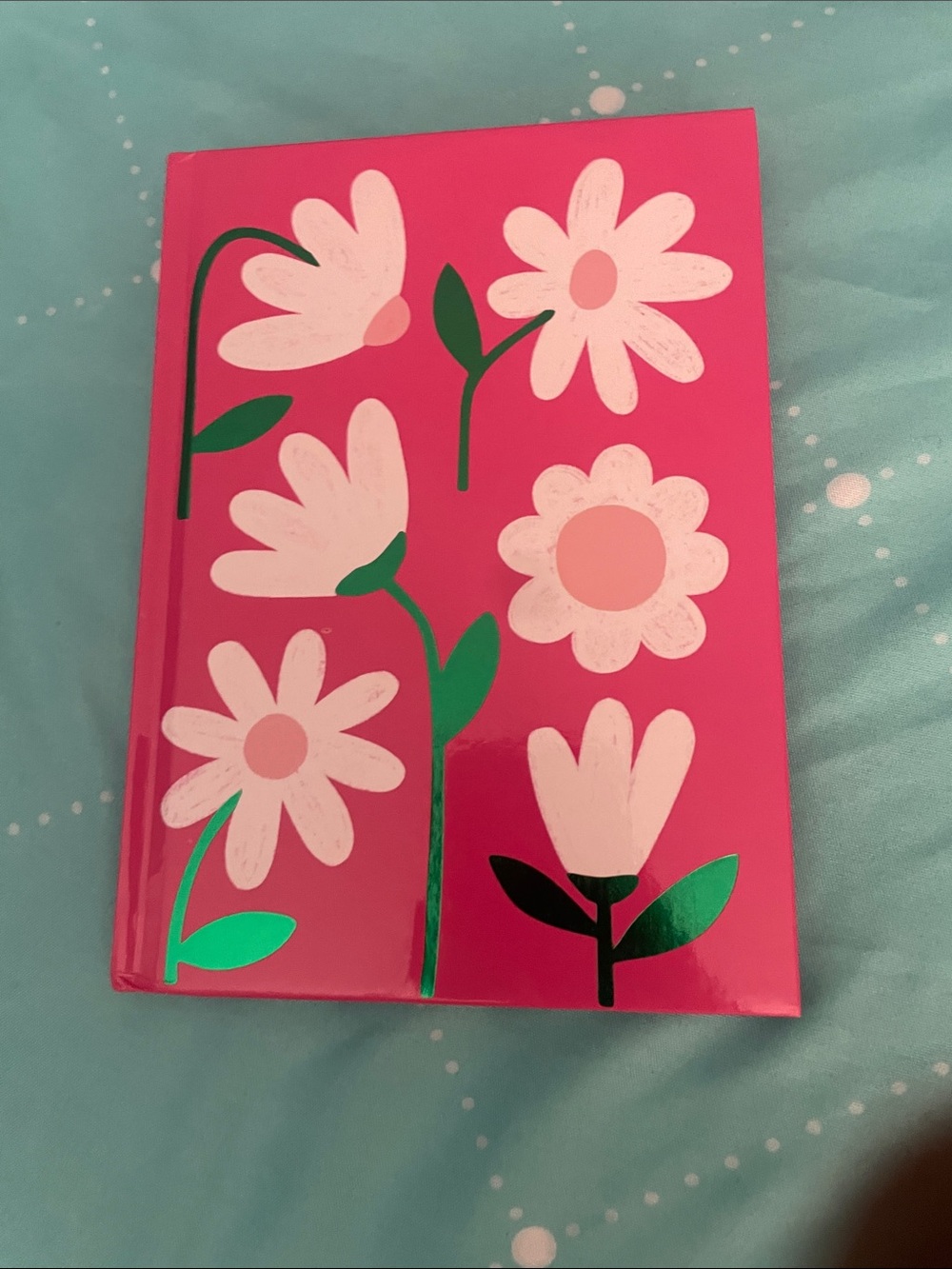Floral Hardcover Notebook - Pink Garden Design